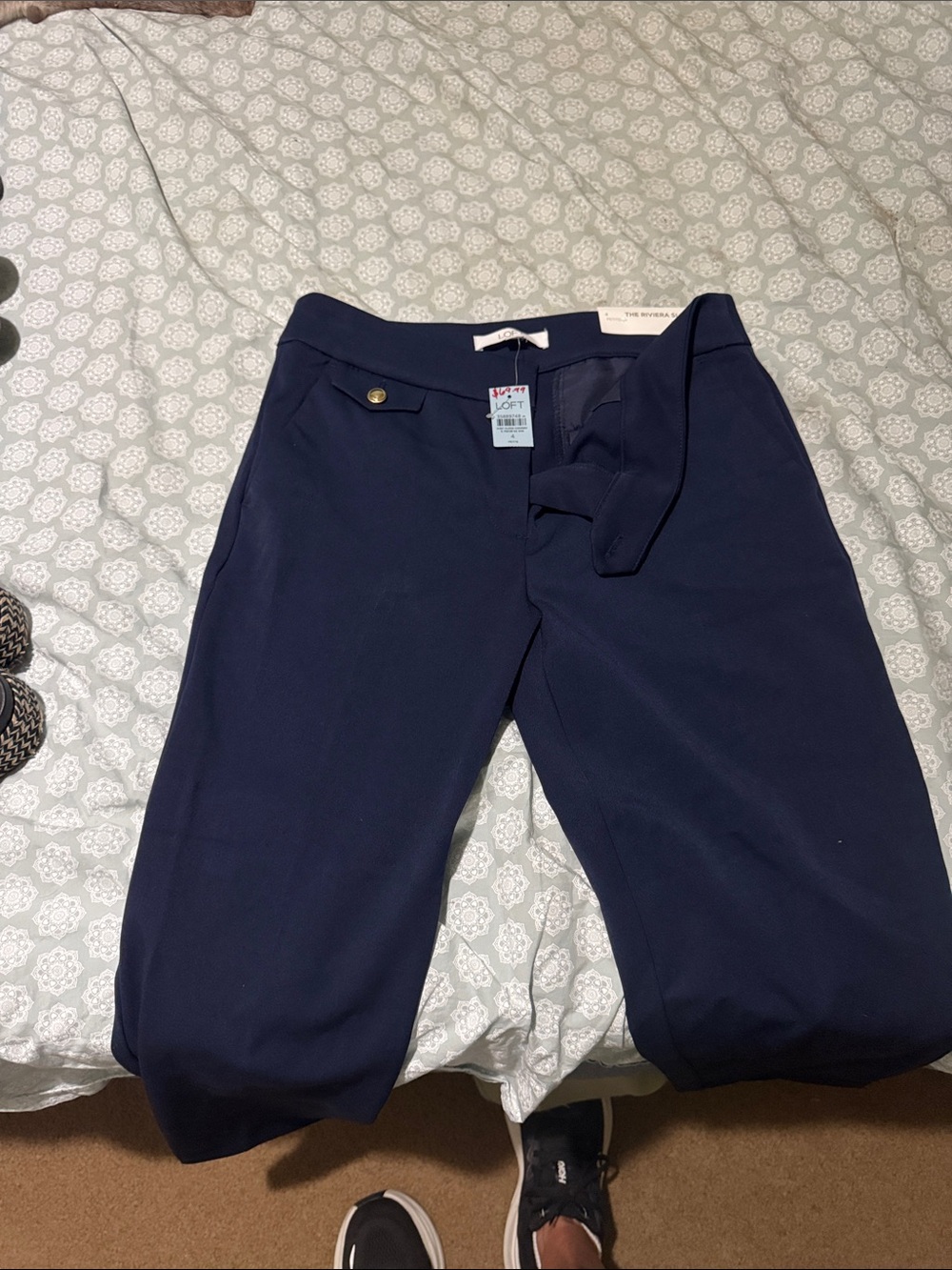 LOFT Navy Men's Stretch Chinos